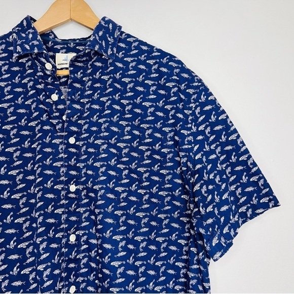 Johnnie-O Blue Tottenham Hangin’ Out Button Up Shirt XL - Picture 5 of 9
